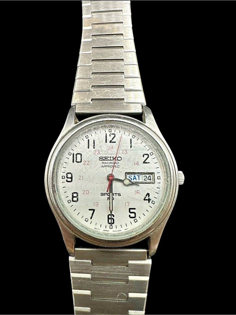 Seiko Railroad Approved Silver Watch